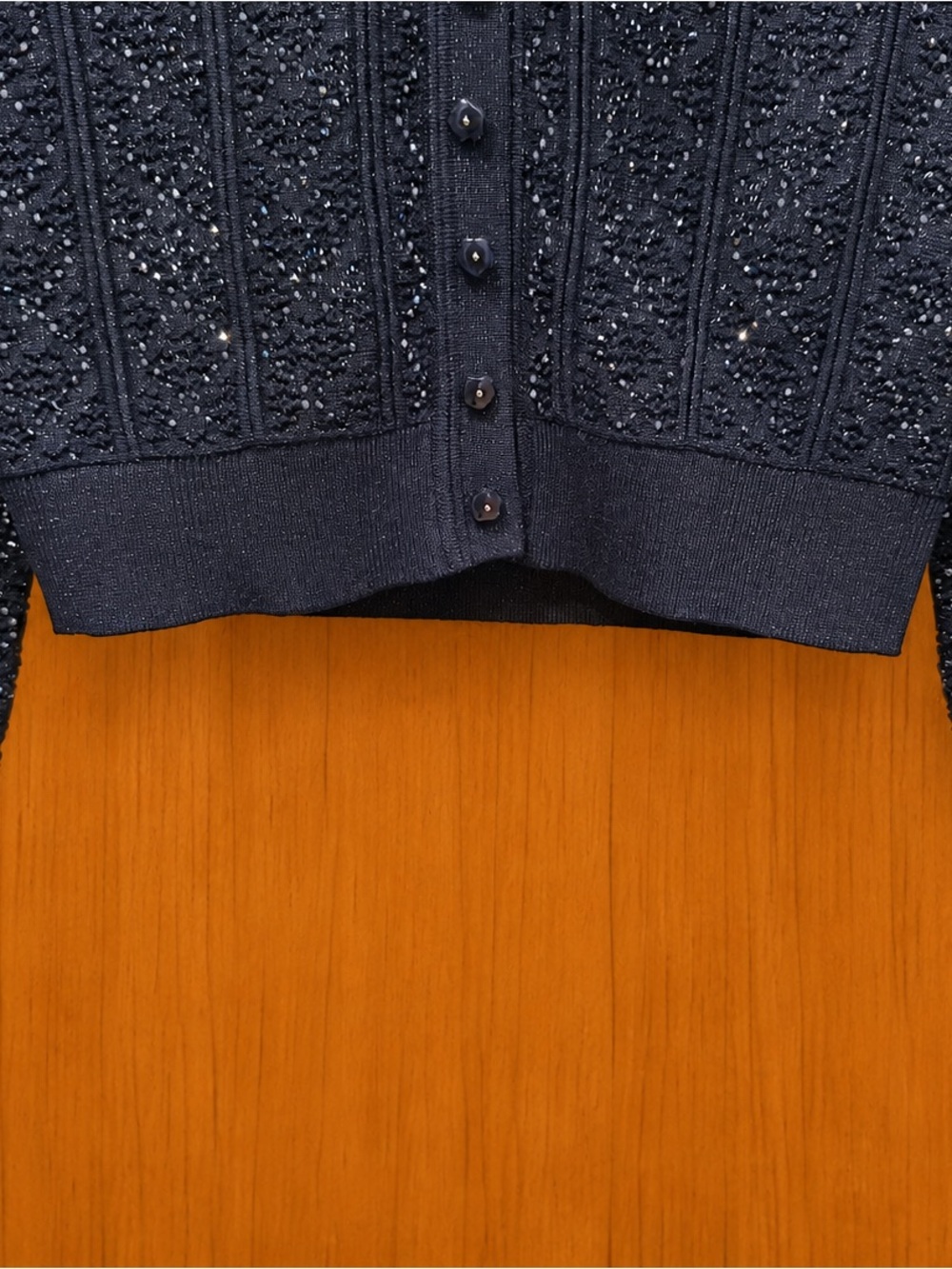 Sandro Navy Tweed Long Flared Maxi Skirtw - Picture 13 of 13